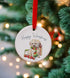 Havanese Fawn Ceramic Circle Decoration